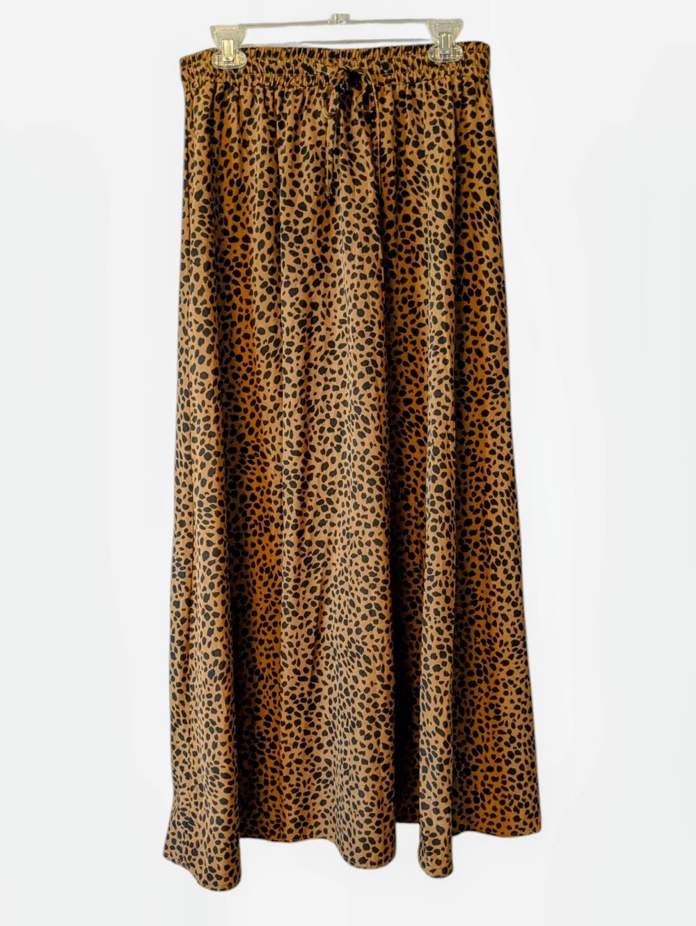 Leopard Print Brown Maxi Skirt Sz. XL